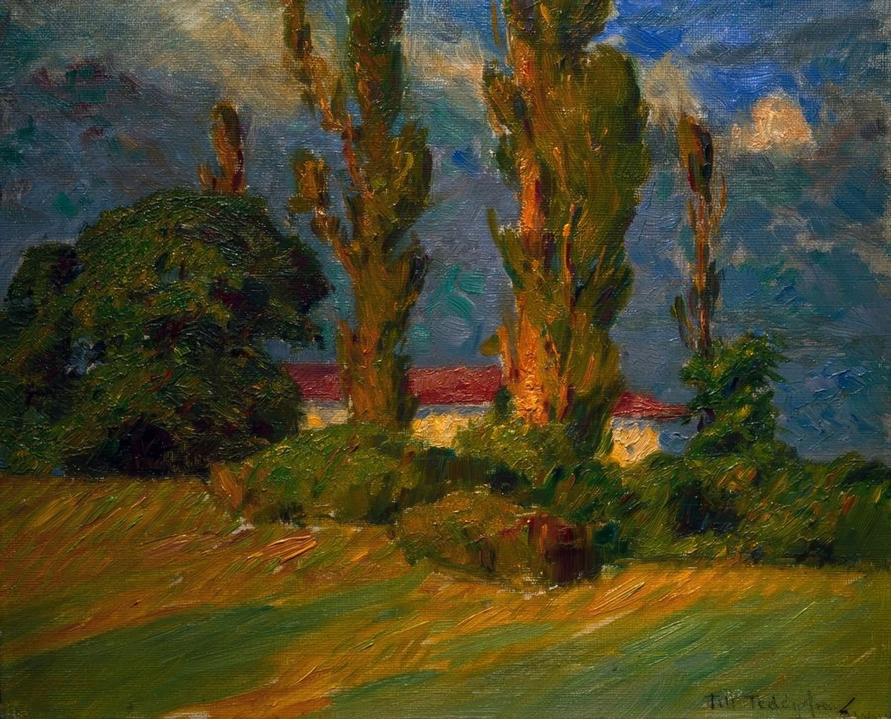 Son bir gün ışığı parıltısı, Sketch by Eugen Prinz von Schweden