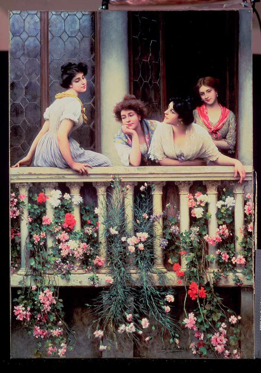 Balkon, 1911 by Eugen von Blaas