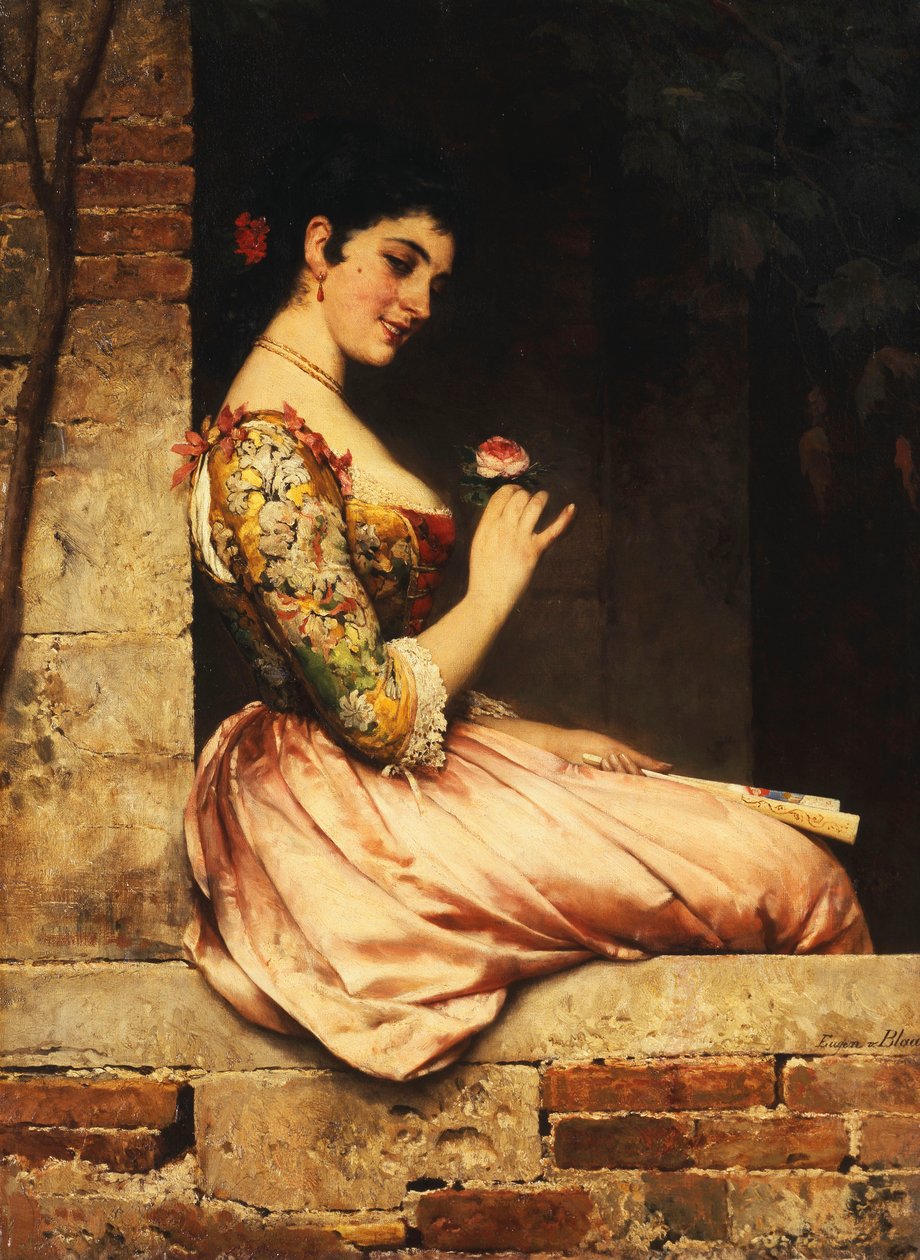 pembe gül, by Eugen von Blaas