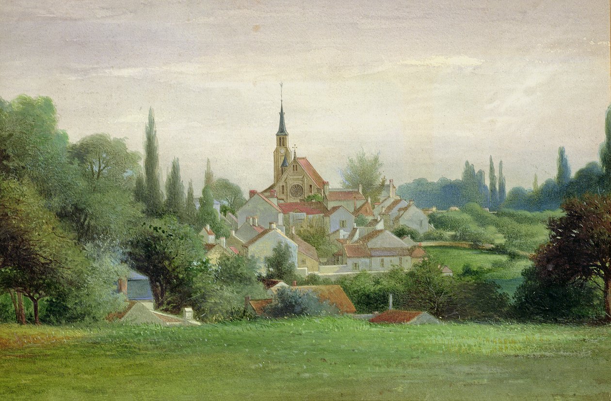 Verriere-le-Buisson, 1880 dolayları by Eugene Bourrelier