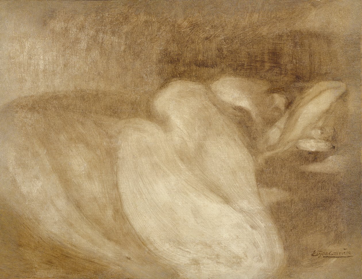 Uyuyan kadın, 1899 by Eugène Carrière