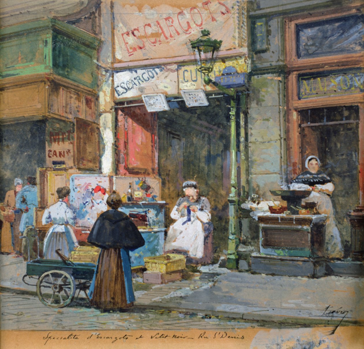 Salyangoz Satıcısı by Eugene Galien Laloue