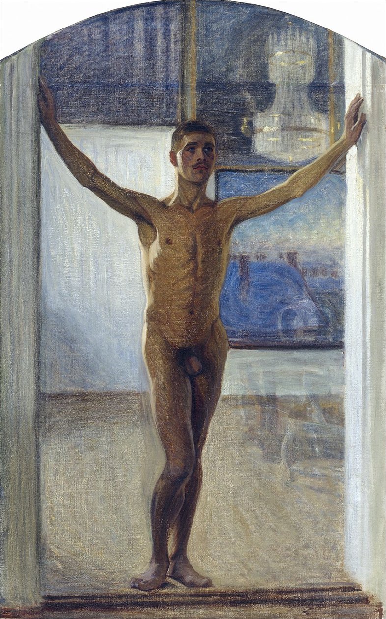 çıplak genç adam by Eugène Jansson