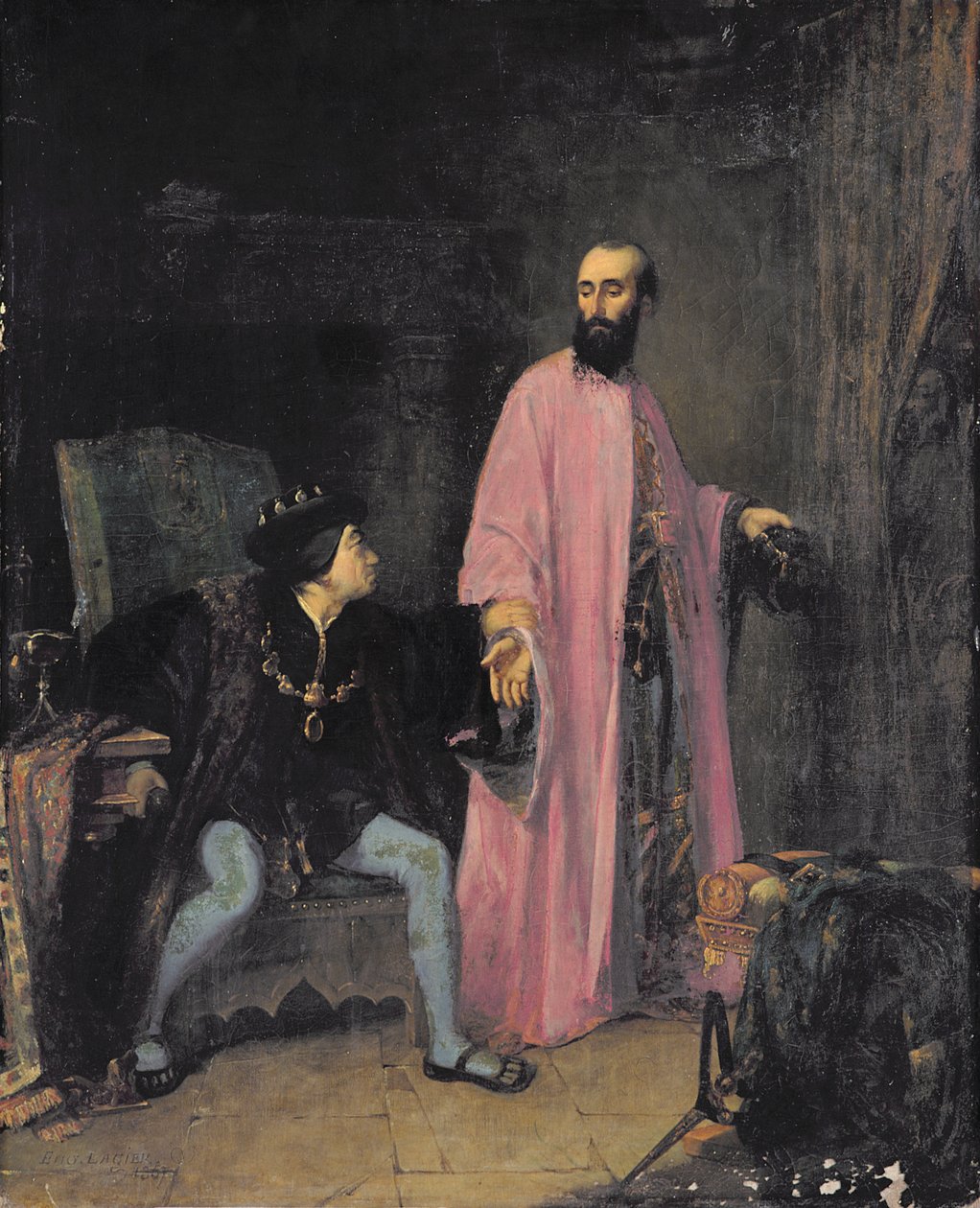 Louis XI (1423-83) ve doktoru, 1857 by Eugene Lagier