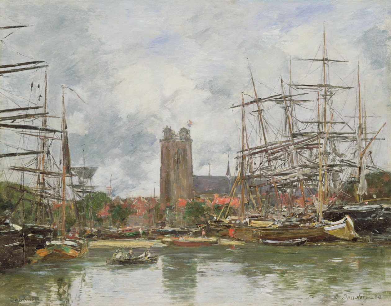 ಫ್ರೆಂಚ್ ಬಂದರು, 1884 ಟರ್ಕಿ by Eugene Louis Boudin