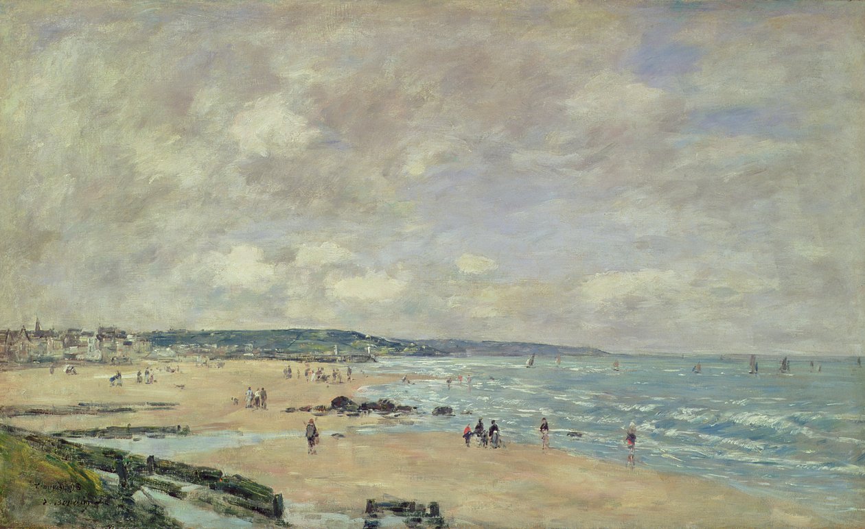 Trouville Sahili, 1893 by Eugene Louis Boudin