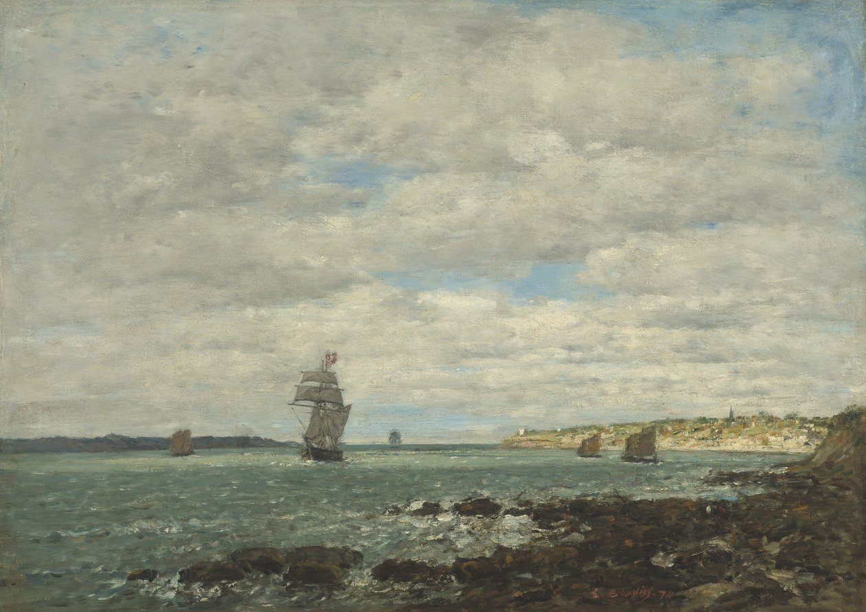 Brittany Sahili, 1870 by Eugene Louis Boudin