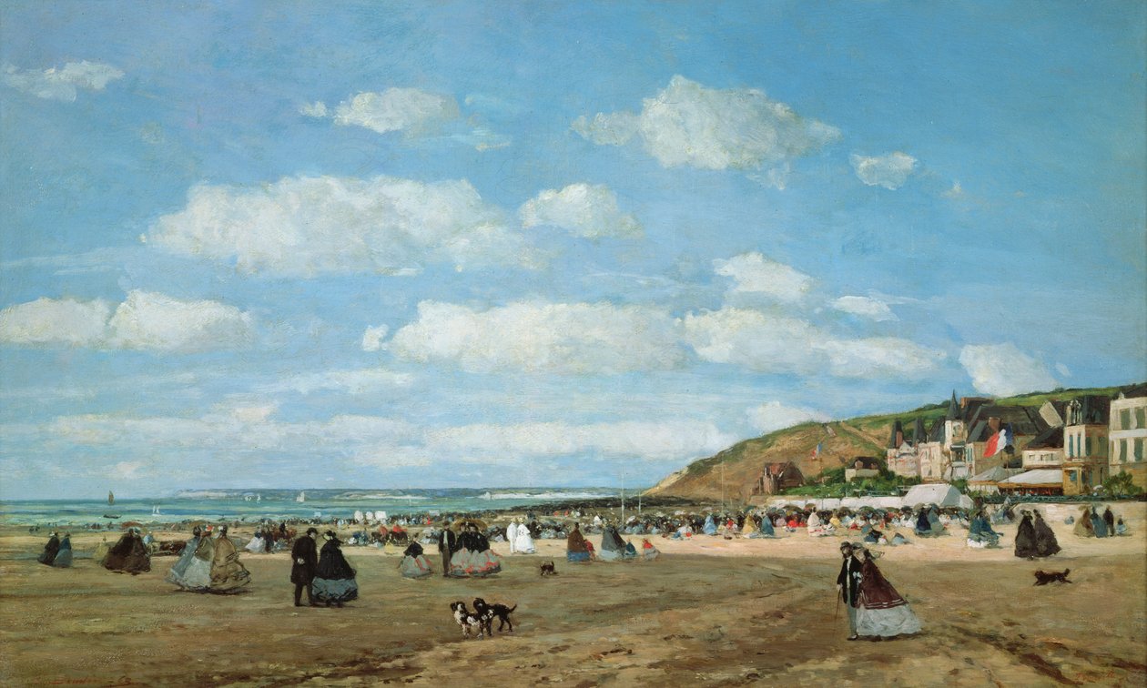 Trouville Sahili, 1863 by Eugene Louis Boudin