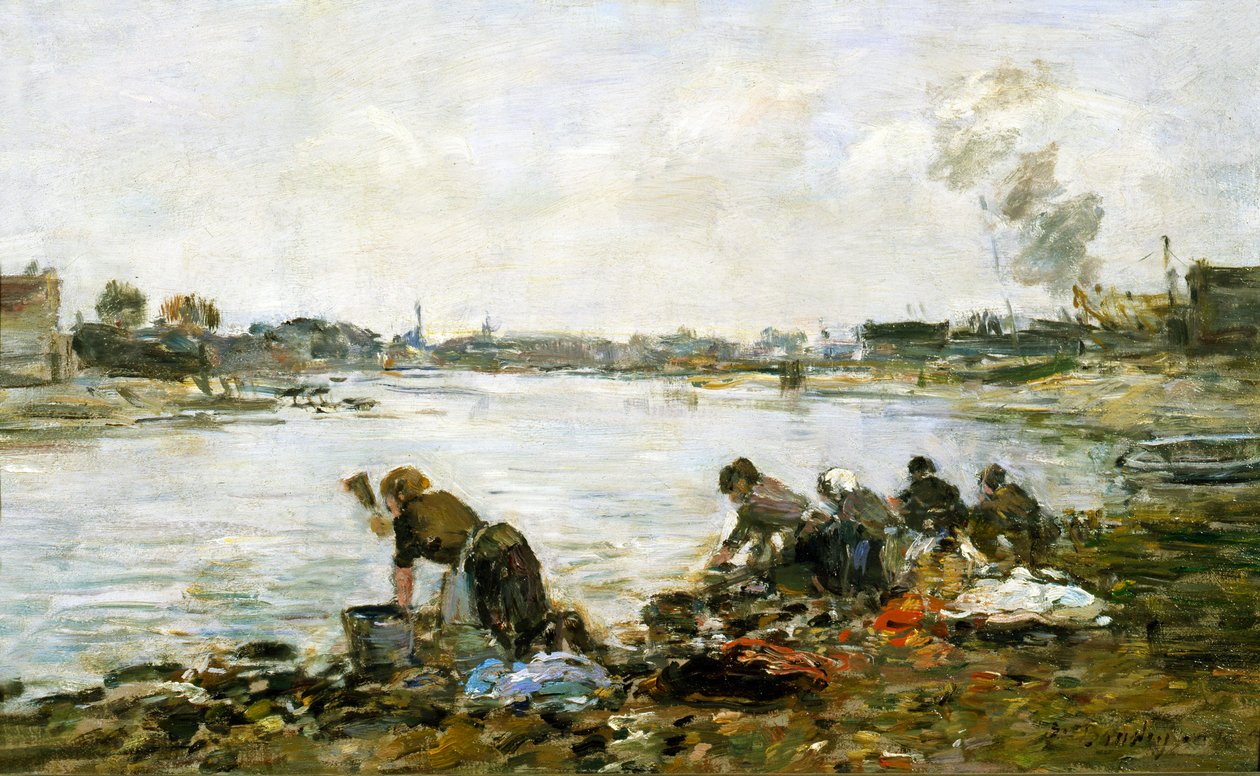 Çamaşırcılar by Eugene Louis Boudin