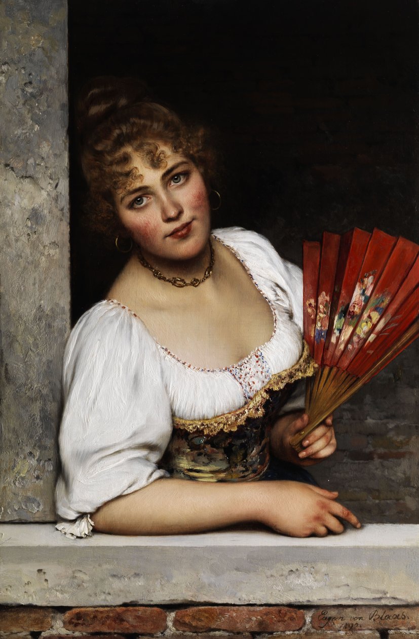 kırmızı hayran by Eugene de Blaas