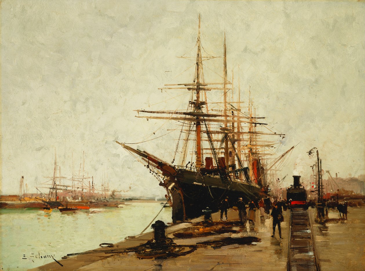 Liman by Eugene Galien Laloue