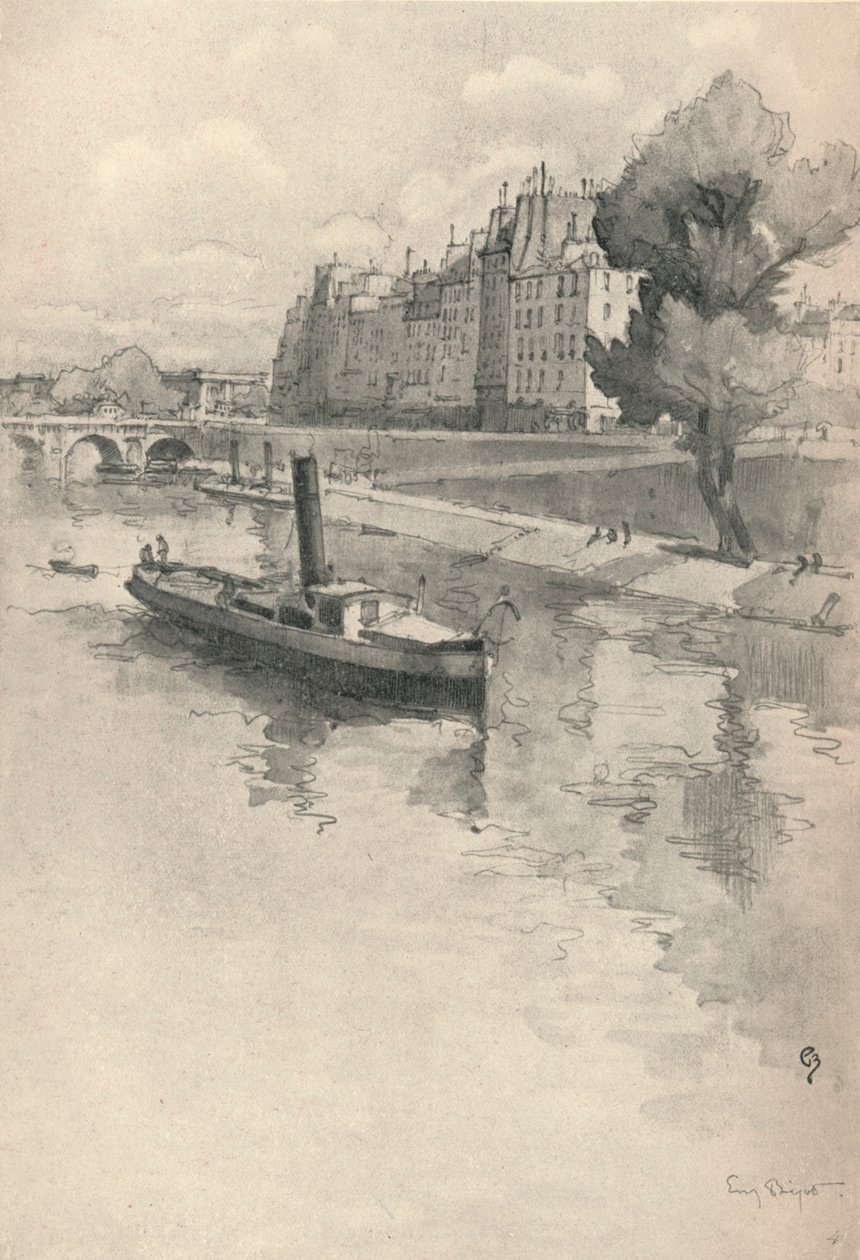 Quai des Orfevres, 1915 by Eugene Bejot