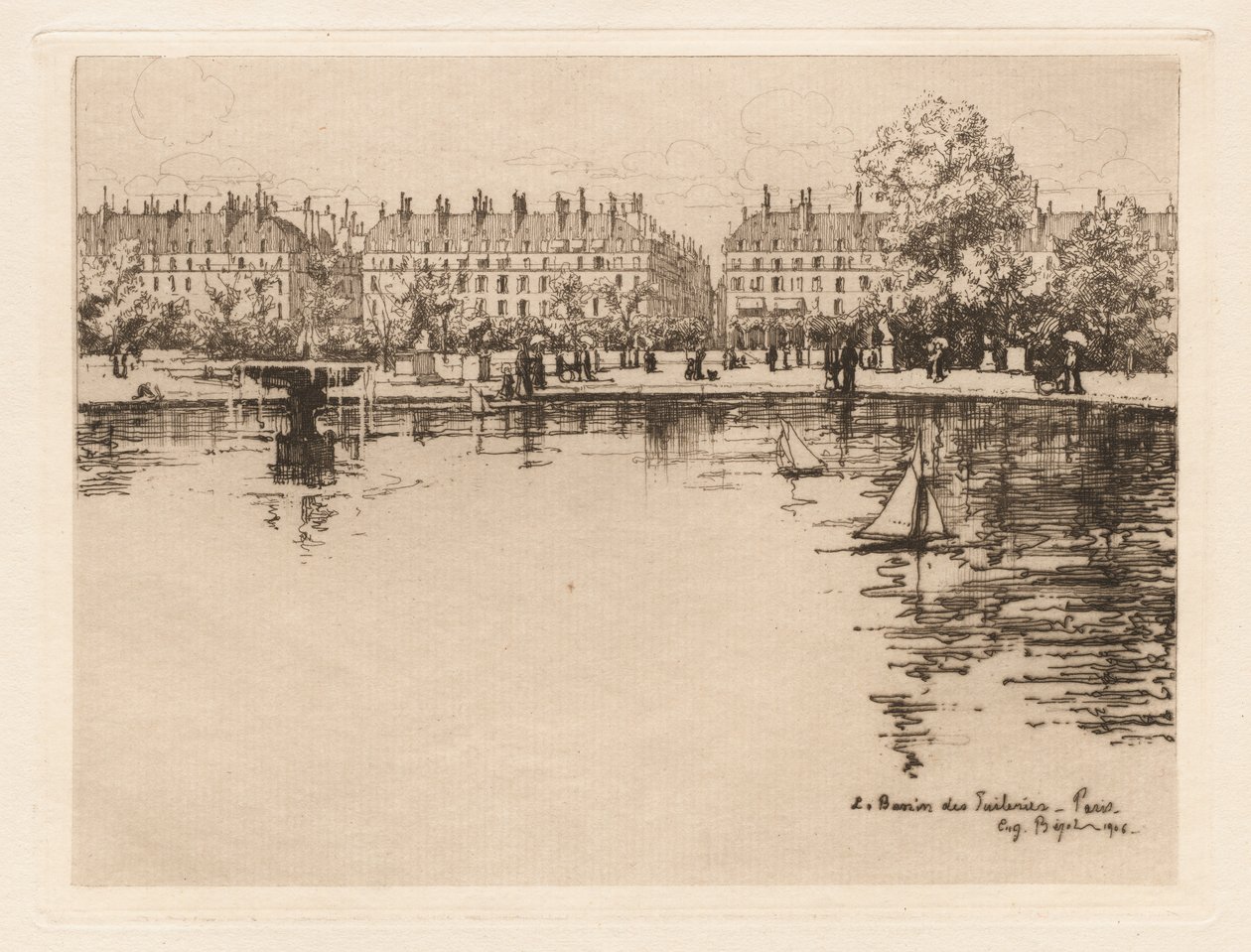 Tuileries Havzası by Eugene Bejot