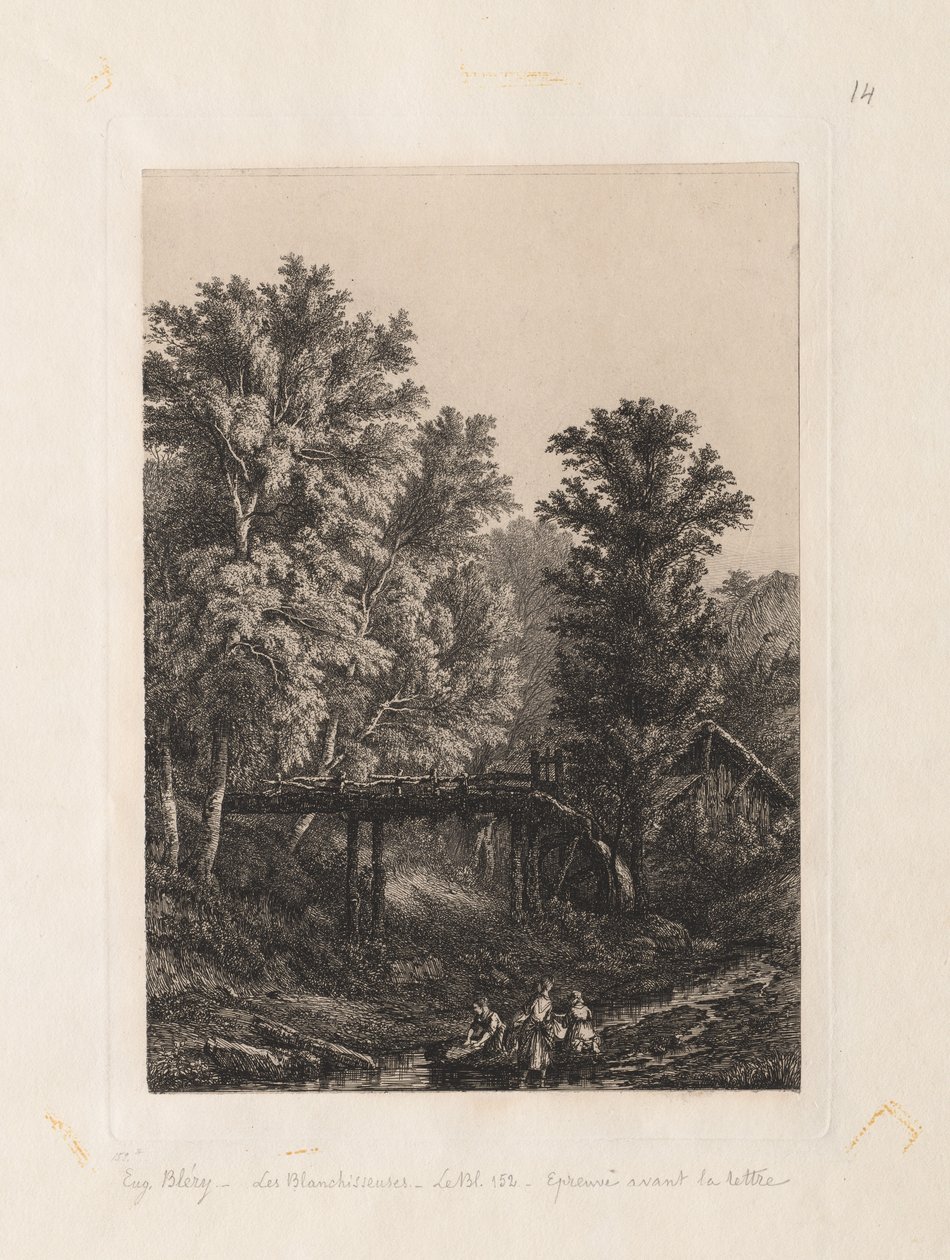 Çamaşırcılar, 1838. by Eugene Bléry