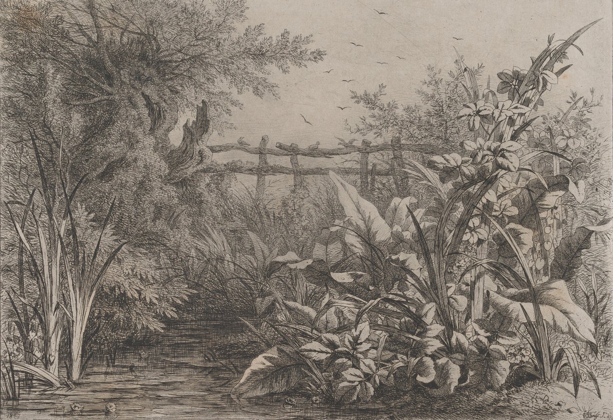Gölet, 1857. by Eugene Bléry