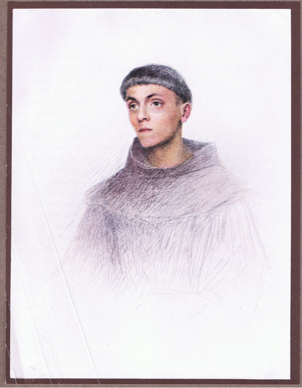 Genç bir rahip, 1919 by Eugene Burnand