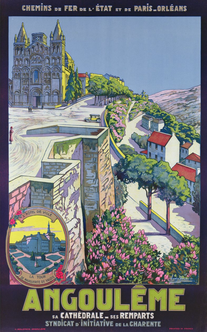Afiş reklamı Angouleme (renkli litho) by Eugene Charles Paul Vavasseur