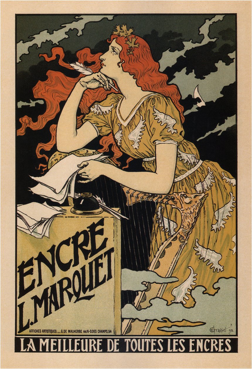 Ink L. Marquet Posteri, 1892 by Eugene Grasset