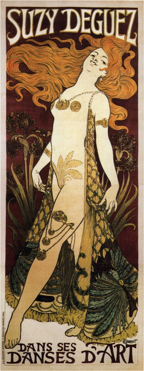 Suzy Deguez, 1905 by Eugene Grasset