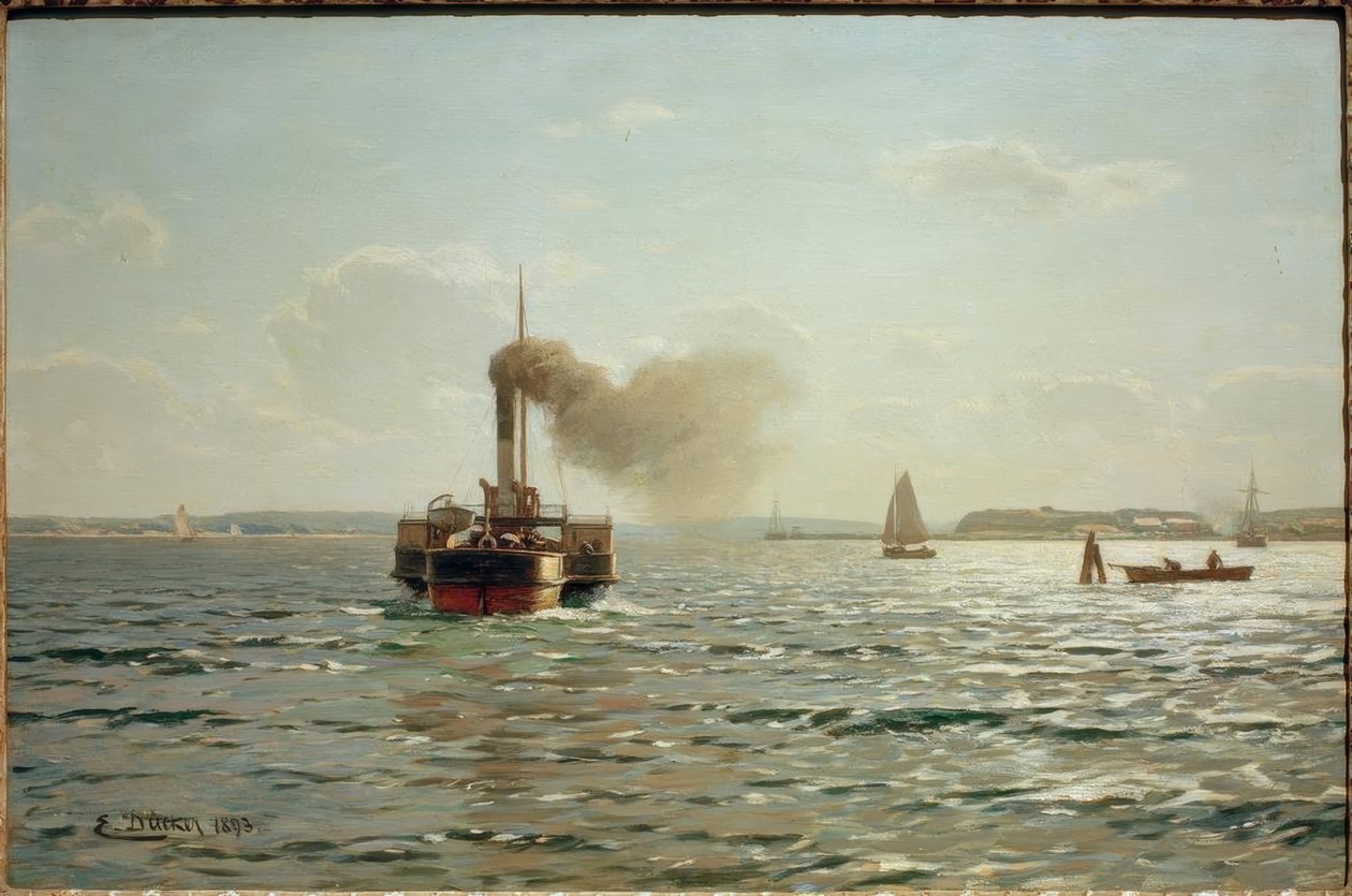 Flensburg yakınlarındaki Baltık Denizi by Eugene Gustav Dücker