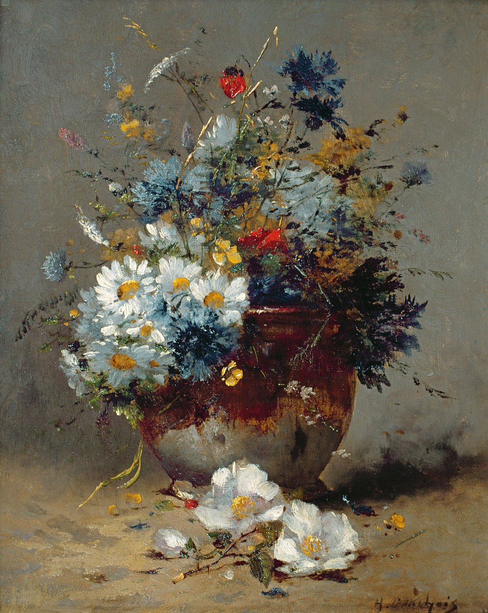 Papatyalar ve Peygamber Çiçeği by Eugene Henri Cauchois