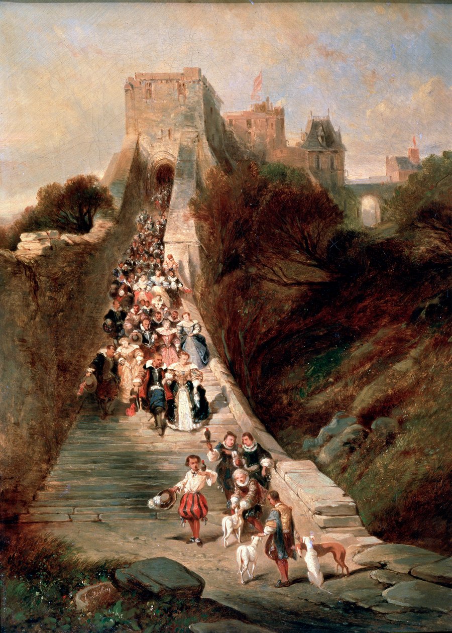 Kaleden Çıkış, 19. yüzyıl by Eugene Isabey