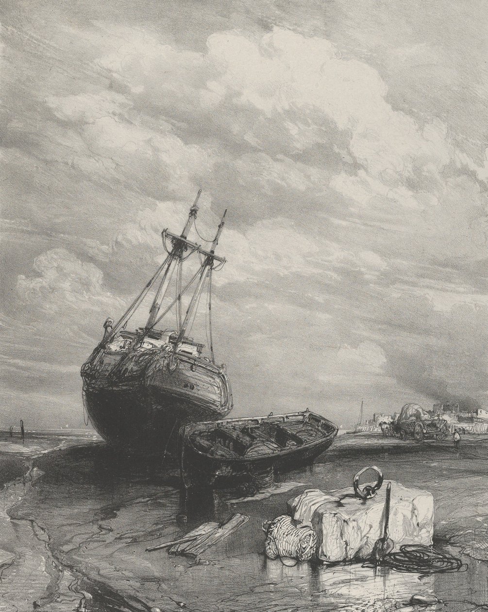 Alçak Gelgit, 1833. by Eugene Isabey