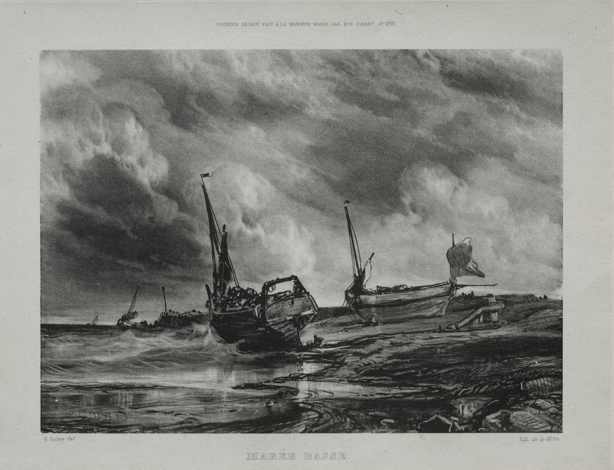Alçak gelgit, 1831. by Eugene Isabey