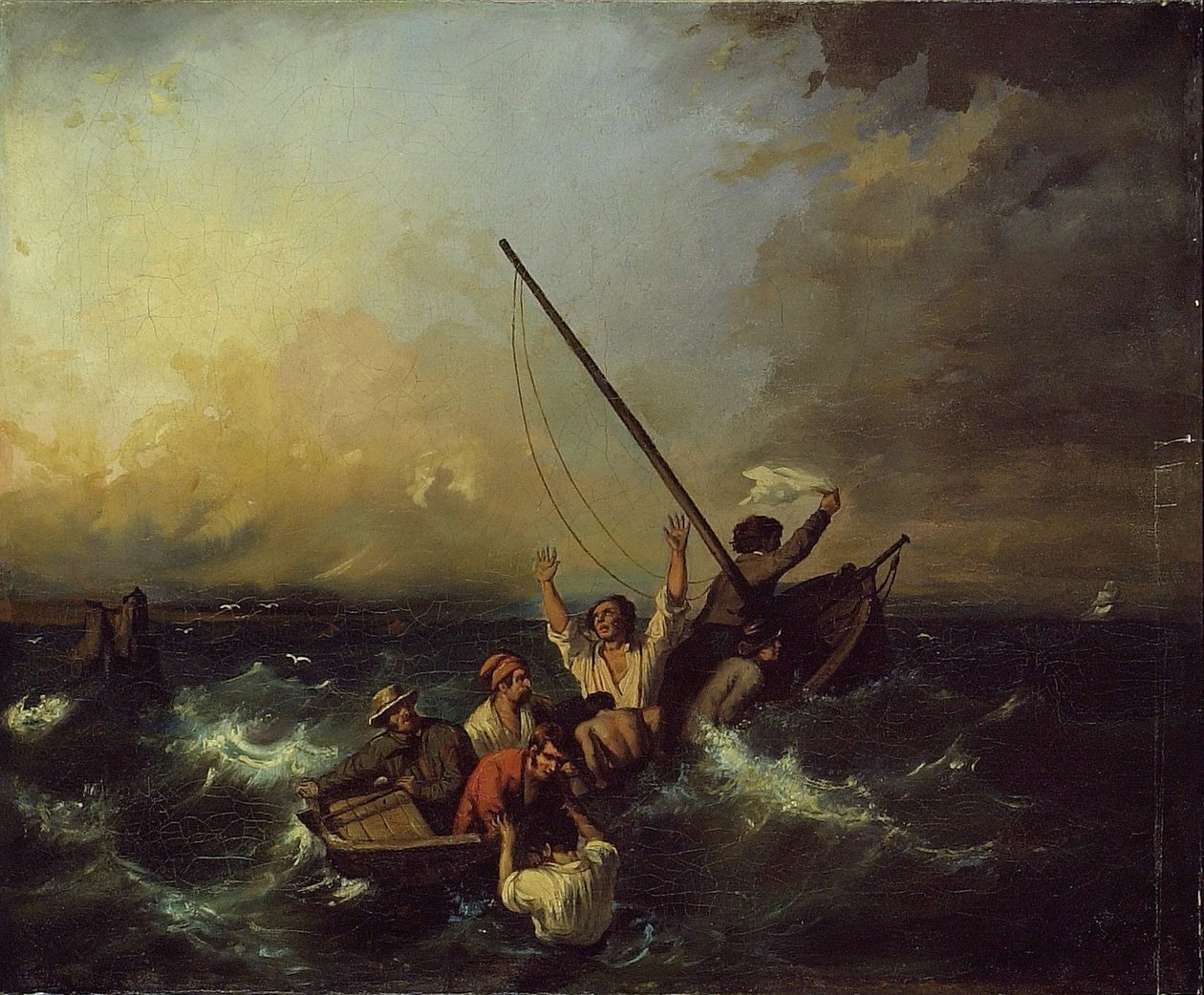 gemi enkazı by Eugene Isabey