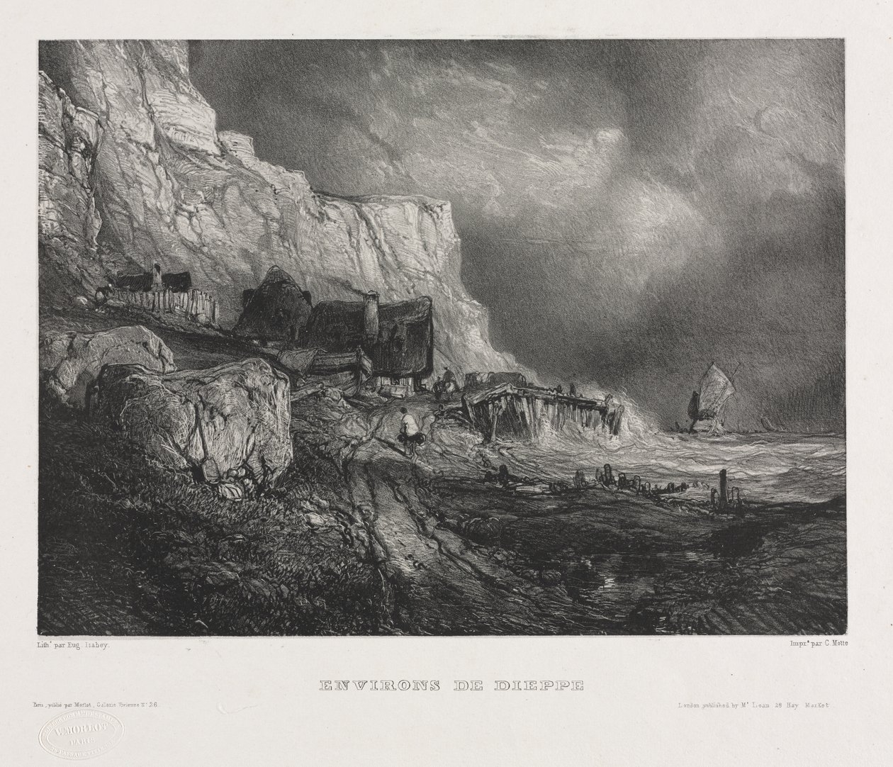 Altı Deniz Piyadesi, 1833. by Eugene Isabey