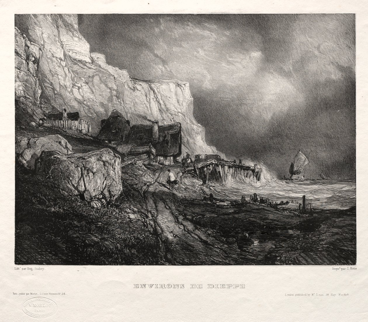 Altı Deniz Piyadesi: Dieppe Çevresi by Eugene Isabey
