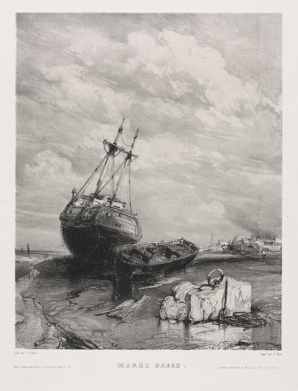 Altı Deniz Piyadesi: Alçak Gelgit by Eugene Isabey