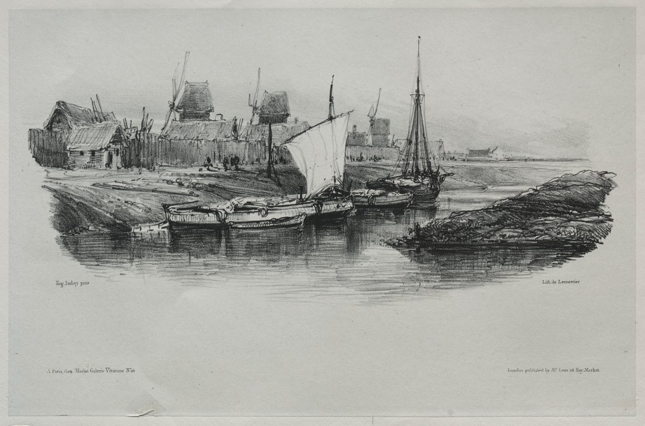 Hatıra Eşyası: Kanal Bankası, 1832. by Eugene Isabey