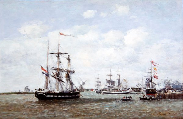 Anvers, Liman by Eugene Louis Boudin