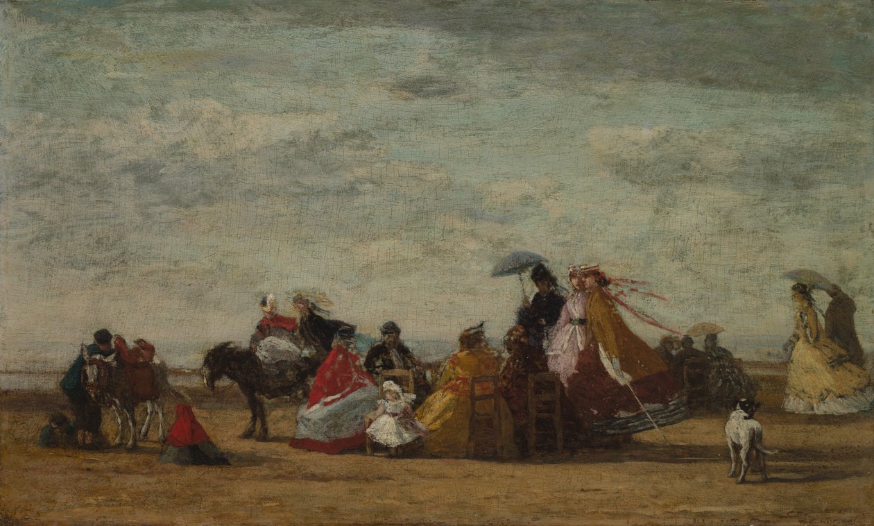 Sahil Sahnesi, c. 1865-1867. by Eugene Louis Boudin