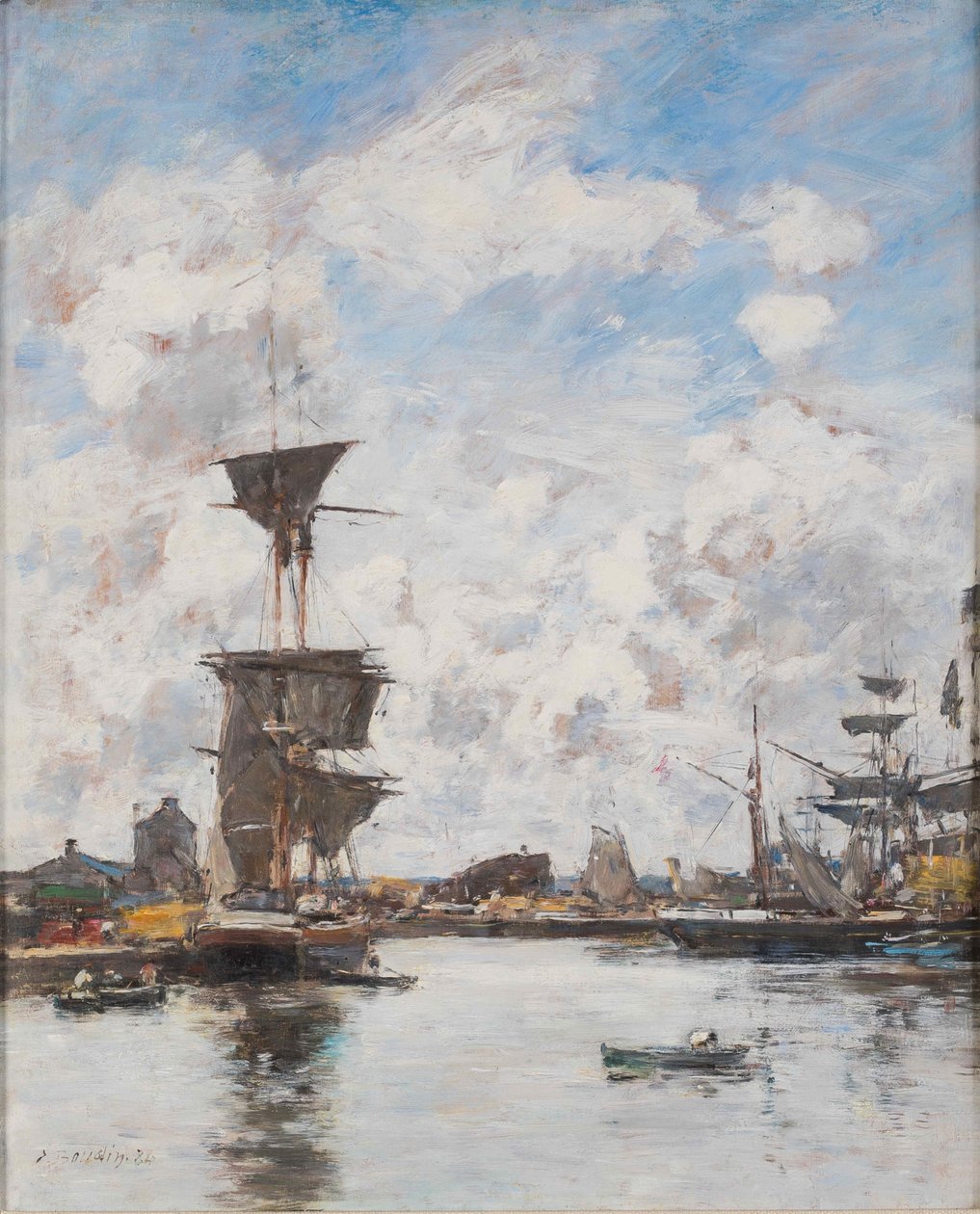Deauville. Havza, 1884. by Eugene Louis Boudin