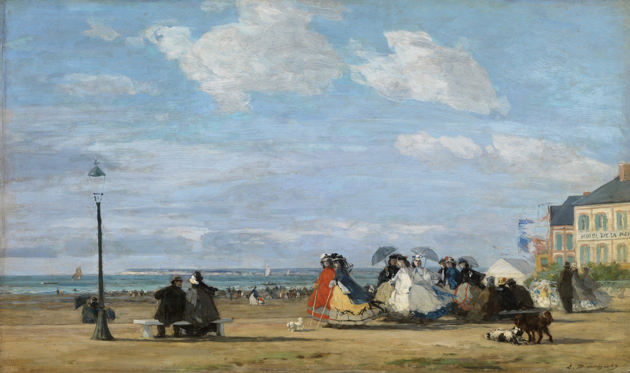 Trouville'de İmparatoriçe Eugenie (1826-1920) by Eugene Louis Boudin