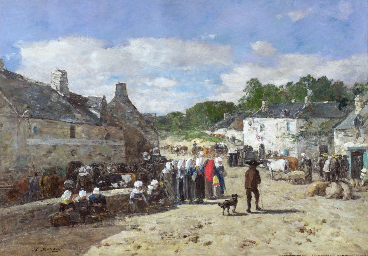 La Fete, c.1865 by Eugene Louis Boudin