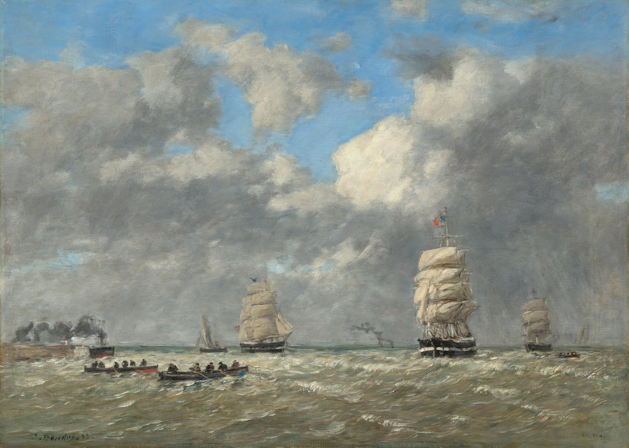 Le Havre, 1883. by Eugene Louis Boudin