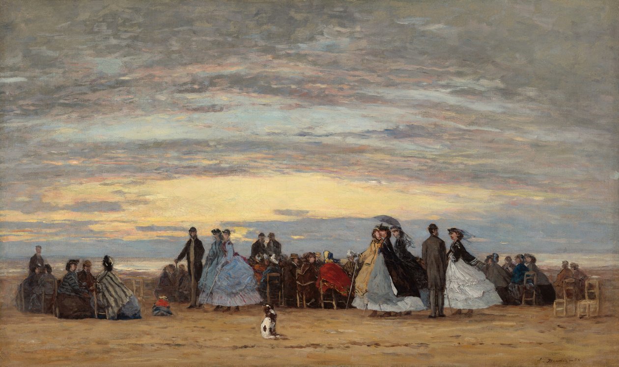 Villerville Sahili, 1864. by Eugene Louis Boudin