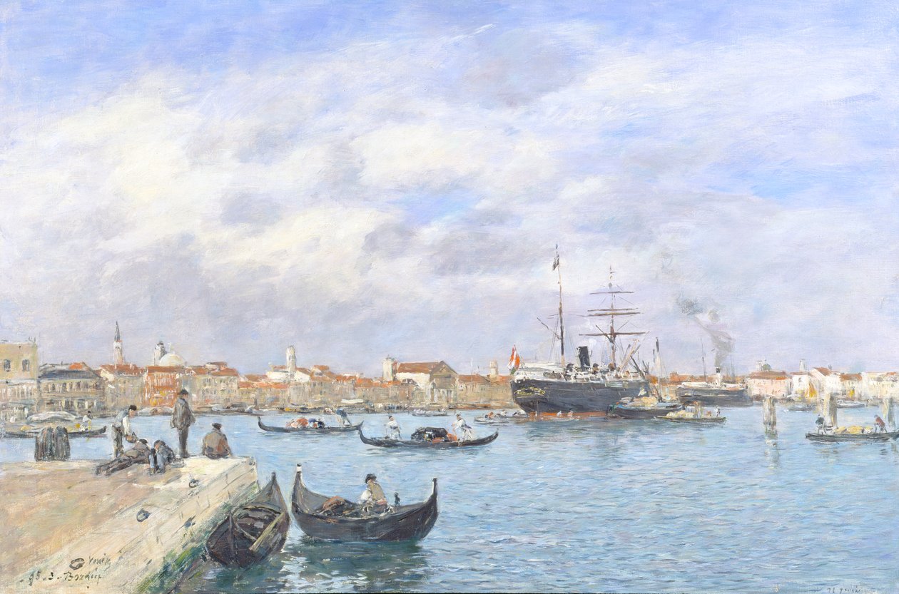 Venedik manzarası, 1895 by Eugene Louis Boudin