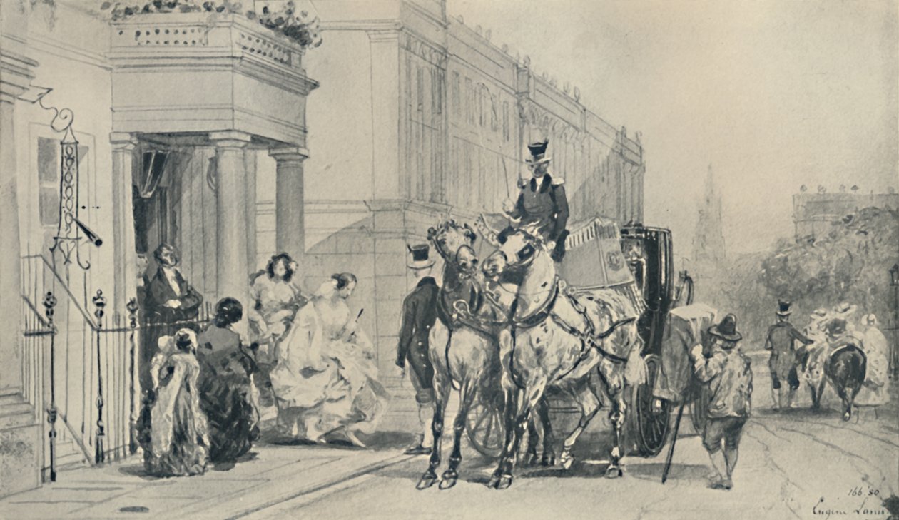 Eaton Meydanı'nda, 1850, 1920 by Eugene Louis Lami