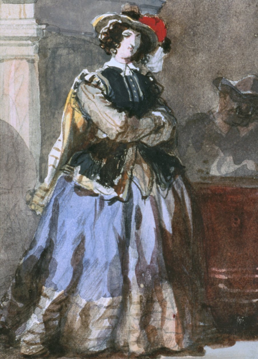 Kadın Portresi, 19. yüzyıl. by Eugene Louis Lami