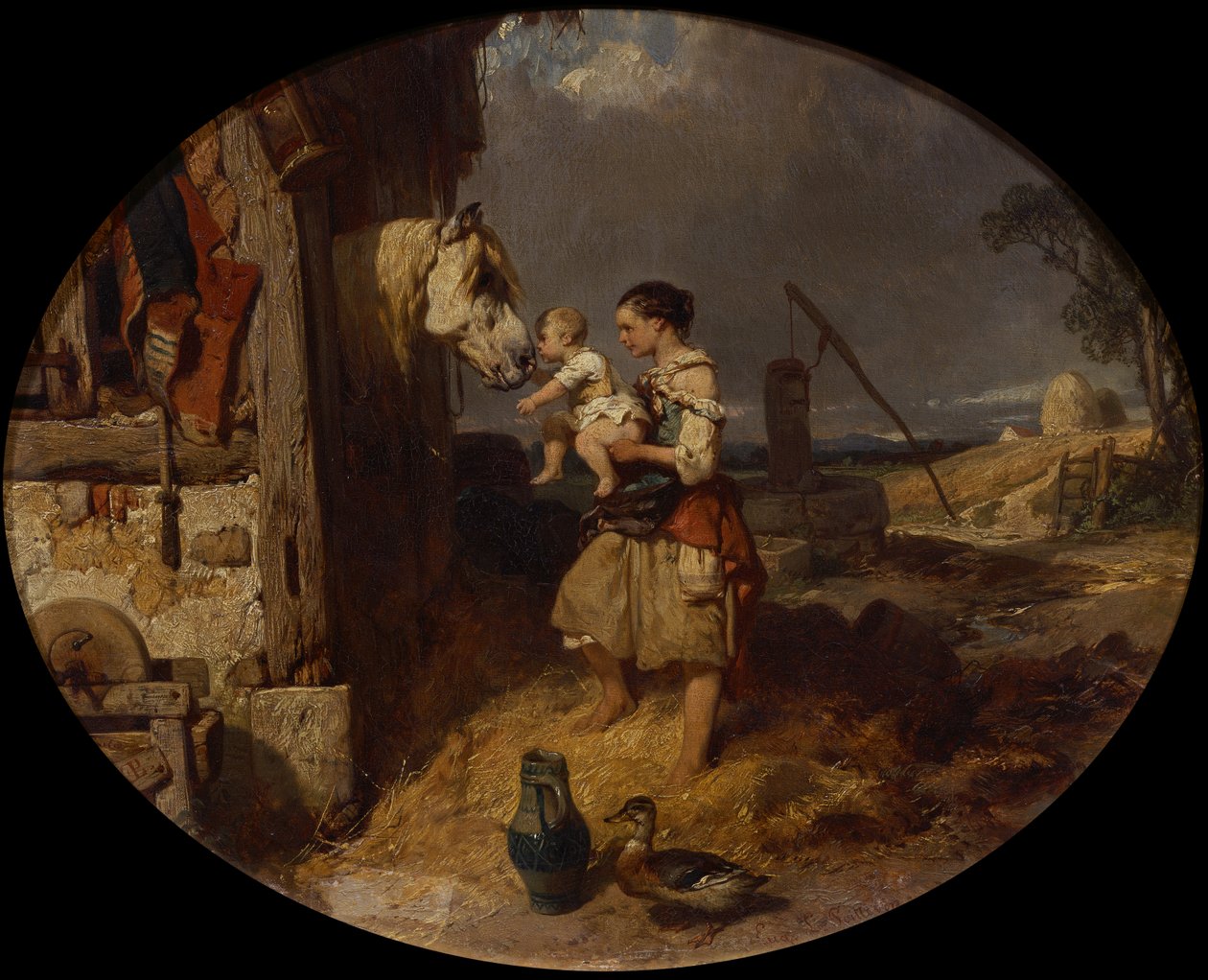 Çiftlik Arkadaşları by Eugene Modeste Edmond Lepoittevin