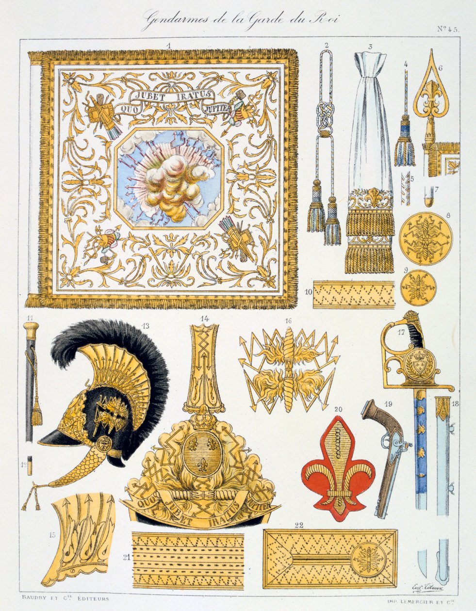Kral Muhafızları Jandarmaları, Insignia by Eugene Titeux