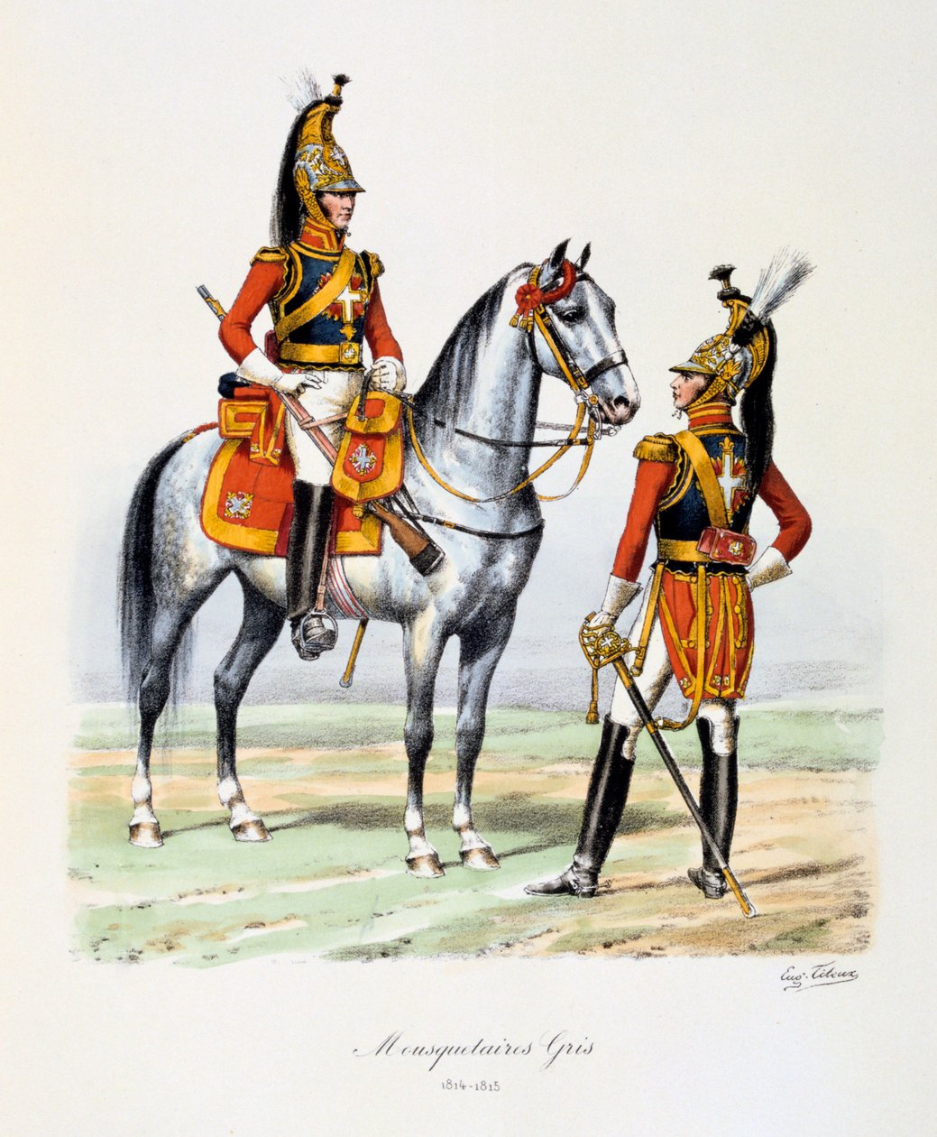 Gri Silahşörler, 1814-15 by Eugene Titeux