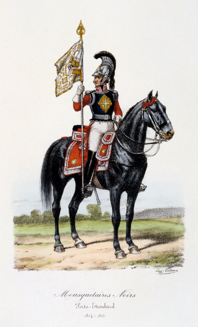 Kara Silahşörler, Standart Taşıyıcı, 1814-15 by Eugene Titeux