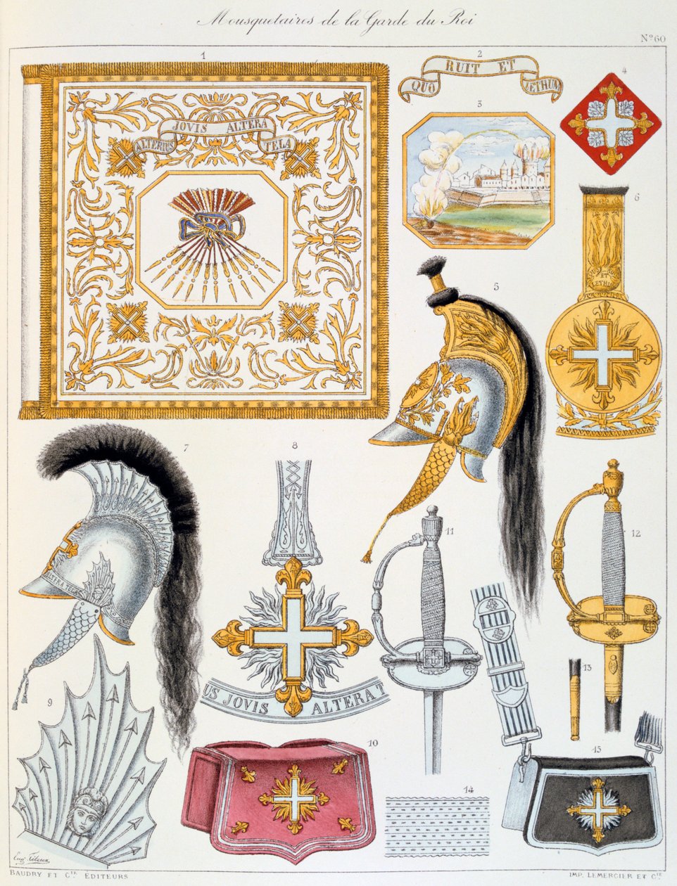 Kral Muhafızları Silahşörleri, Insignia by Eugene Titeux
