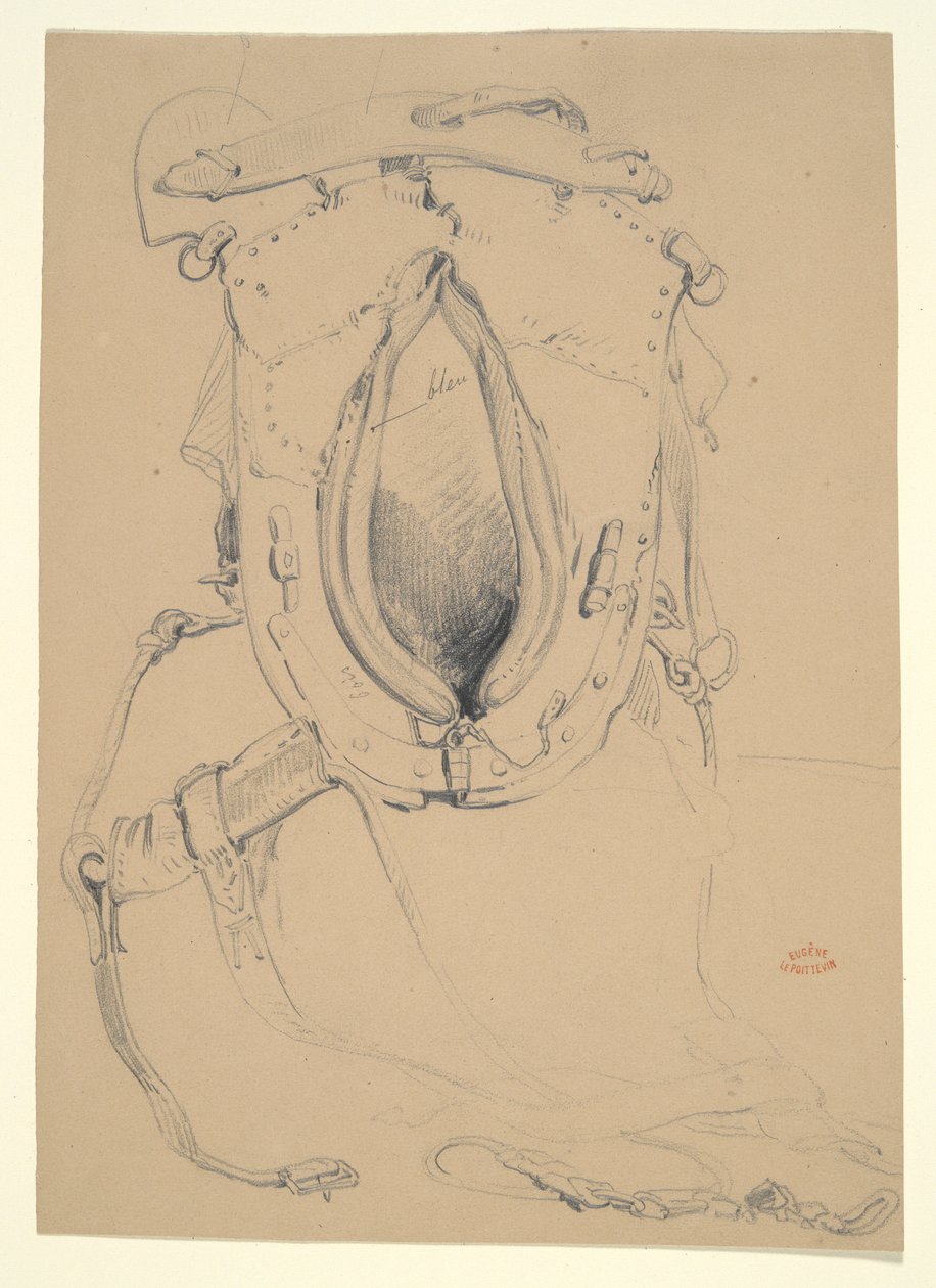 Bir At Çalışması by Eugene le Poittevin