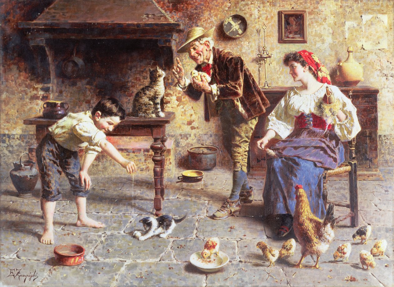 Mutfakta (resim) by Eugenio Zampighi